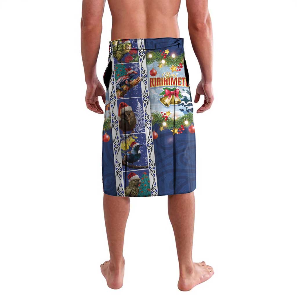 New Zealand Merry Christmas Lavalava Maori Animals, Koru Tattoo - Blue Xmas Style LT03 - Polynesian Pride