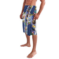 New Zealand Merry Christmas Lavalava Maori Animals, Koru Tattoo - Blue Xmas Style LT03 - Polynesian Pride