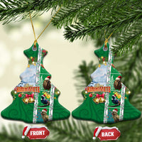 New Zealand Merry Christmas Ceramic Ornament Maori Animals, Koru Tattoo - Green Xmas Style LT03 Christmas Tree Green - Polynesian Pride