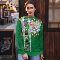 New Zealand Merry Christmas Ugly Christmas Sweater Maori Animals, Koru Tattoo - Green Xmas Style LT03 - Polynesian Pride