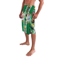 New Zealand Merry Christmas Lavalava Maori Animals, Koru Tattoo - Green Xmas Style LT03 - Polynesian Pride