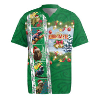 New Zealand Merry Christmas Rugby Jersey Maori Animals, Koru Tattoo - Green Xmas Style LT03 Green - Polynesian Pride