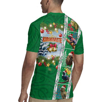 New Zealand Merry Christmas Rugby Jersey Maori Animals, Koru Tattoo - Green Xmas Style LT03 - Polynesian Pride