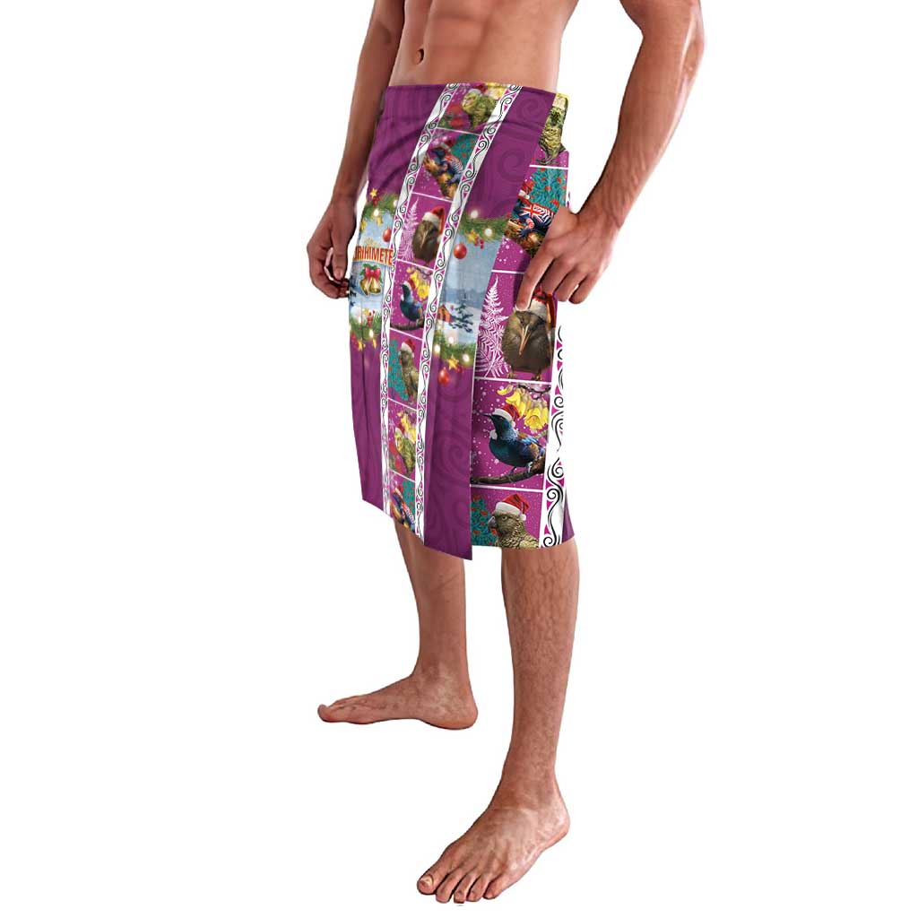 New Zealand Merry Christmas Lavalava Maori Animals, Koru Tattoo - Pink Xmas Style LT03 - Polynesian Pride