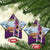 New Zealand Merry Christmas Ceramic Ornament Maori Animals, Koru Tattoo - Purple Xmas Style