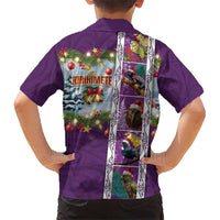 New Zealand Merry Christmas Hawaiian Shirt Maori Animals, Koru Tattoo - Purple Xmas Style LT03 - Polynesian Pride