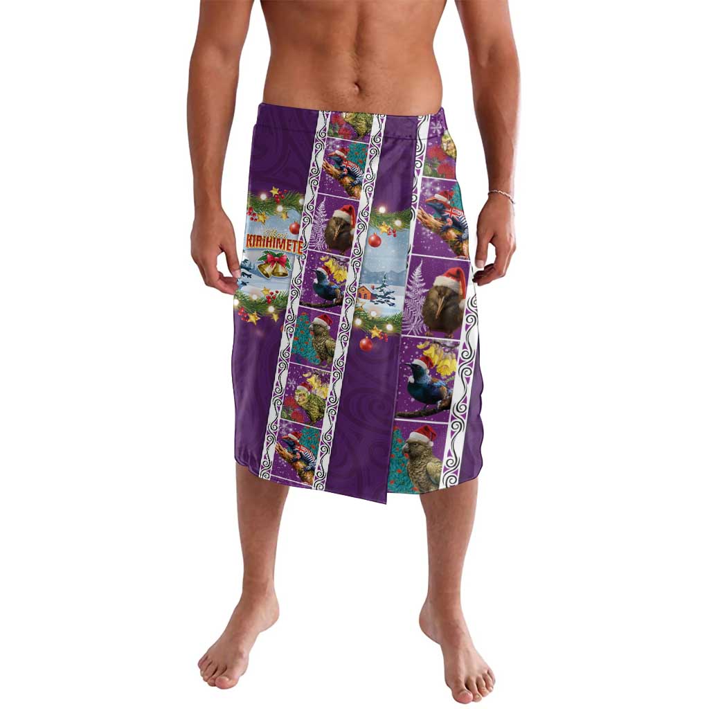 New Zealand Merry Christmas Lavalava Maori Animals, Koru Tattoo - Purple Xmas Style LT03 Purple - Polynesian Pride