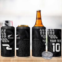 Custom New Zealand Rugby Jersey 2025 4 in 1 Can Cooler Tumbler The Champions Aotearoa LT03 - Polynesian Pride