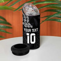 Custom New Zealand Rugby Jersey 2025 4 in 1 Can Cooler Tumbler The Champions Aotearoa LT03 - Polynesian Pride
