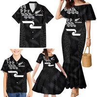 New Zealand Rugby Custom Family Matching Mermaid Dress and Hawaiian Shirt The Champions Aotearoa LT03 - Polynesian Pride
