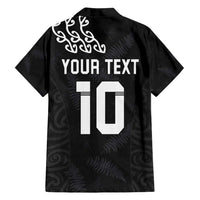 New Zealand Rugby Custom Family Matching Off Shoulder Short Dress and Hawaiian Shirt The Champions Aotearoa LT03 - Polynesian Pride