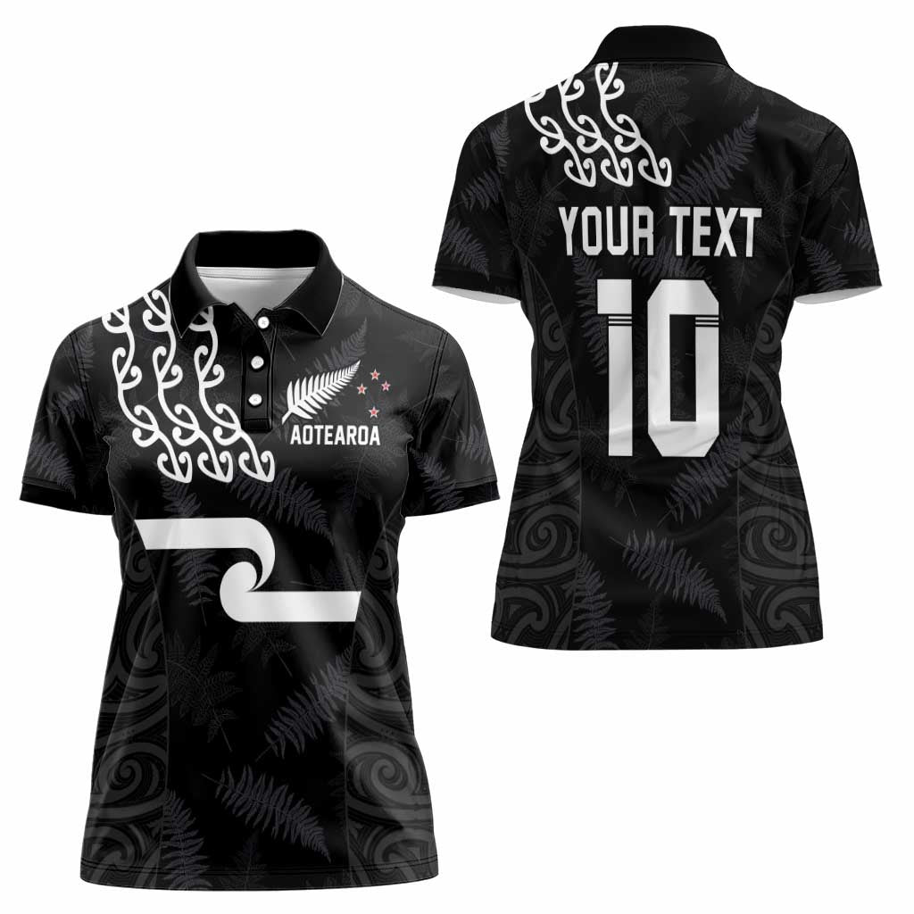 New Zealand Rugby Custom Women Polo Shirt The Champions Aotearoa