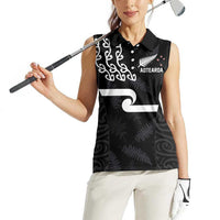 New Zealand Rugby Custom Women Sleeveless Polo Shirt The Champions Aotearoa LT03 - Polynesian Pride