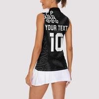 New Zealand Rugby Custom Women Sleeveless Polo Shirt The Champions Aotearoa LT03 - Polynesian Pride