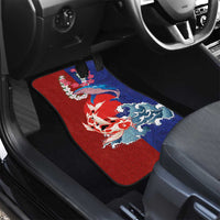 Hawaiian and Japanese Together Car Mats The Whale and Koi Fish with Hinomaru and Lei LT03 - Polynesian Pride