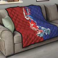 Hawaiian and Japanese Together Quilt The Whale and Koi Fish with Hinomaru and Lei LT03 - Polynesian Pride