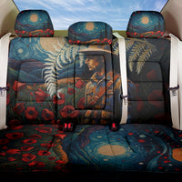 New Zealand Soldier ANZAC Day Back Car Seat Cover Silver Fern Starry Night Style LT03 One Size Blue - Polynesian Pride