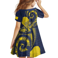 Niue Independence Day Family Matching Mermaid Dress and Hawaiian Shirt Hiapo Pattern Hibiscus Plumeria and Uga LT03 - Polynesian Pride