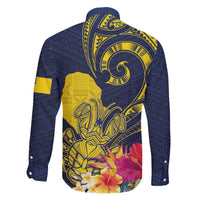 Niue Independence Day Family Matching Puletasi and Hawaiian Shirt Hiapo Pattern Hibiscus Plumeria and Uga LT03 - Polynesian Pride