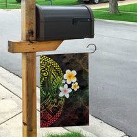 Hawaiian Hibiscus and Plumeria Polynesian Tribal Tattoo Garden Flag Reggae Color LT03 - Polynesian Pride