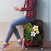 Hawaiian Hibiscus and Plumeria Polynesian Tribal Tattoo Luggage Cover Reggae Color LT03 - Polynesian Pride