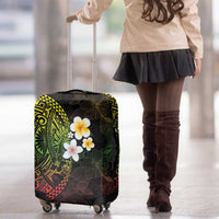 Hawaiian Hibiscus and Plumeria Polynesian Tribal Tattoo Luggage Cover Reggae Color LT03 - Polynesian Pride