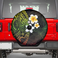 Hawaiian Hibiscus and Plumeria Polynesian Tribal Tattoo Spare Tire Cover Reggae Color LT03 - Polynesian Pride