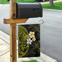 Hawaiian Hibiscus and Plumeria Polynesian Tribal Tattoo Garden Flag Yellow Color LT03 - Polynesian Pride