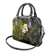 Hawaiian Hibiscus and Plumeria Polynesian Tribal Tattoo Shoulder Handbag Yellow Color LT03 - Polynesian Pride