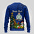 Personalised Niue Christmas Ugly Christmas Sweater Coat of Arms and Polynesian Tattoo Xmas Element Christmas Blue Vibe LT03 - Polynesian Pride