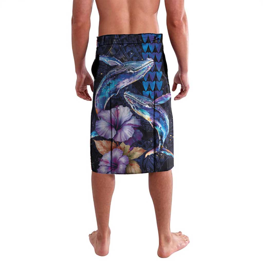 Hawaiian Whales Love Couple Lavalava Hibiscus and Kakau Art Tattoo Night Sky Vibe LT03 - Polynesian Pride