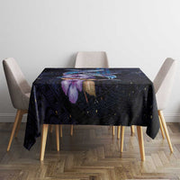 Hawaiian Whales Love Couple Tablecloth Hibiscus and Kakau Art Tattoo Night Sky Vibe LT03 - Polynesian Pride