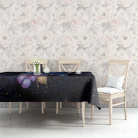 Hawaiian Whales Love Couple Tablecloth Hibiscus and Kakau Art Tattoo Night Sky Vibe LT03 - Polynesian Pride