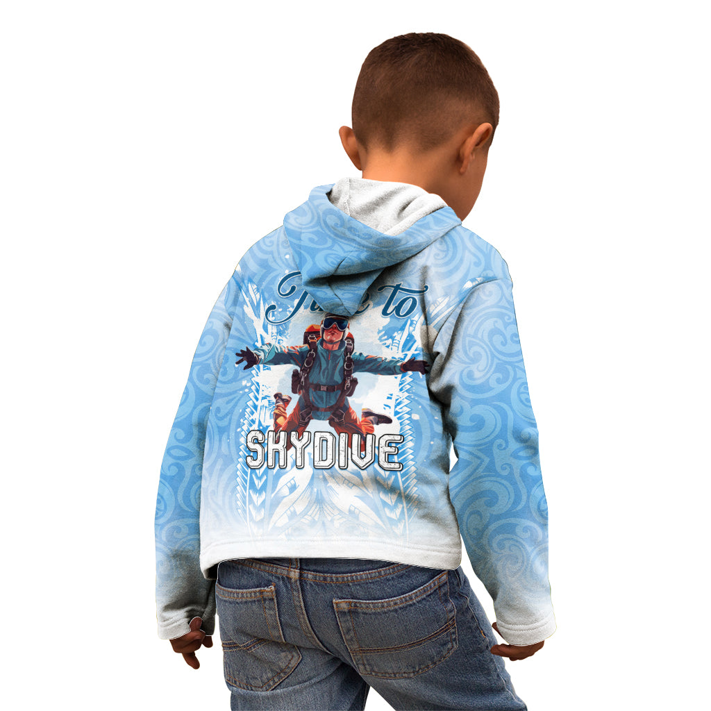 New Zealand Sky Diving Kid Hoodie Lets Get High LT05 - Polynesian Pride