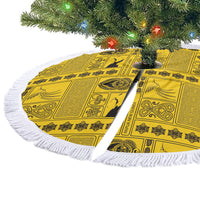 Papua New Guinea Heritage Motif Tree Skirt Yellow Version
