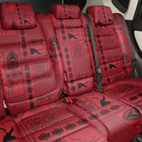 Papua New Guinea Heritage Motif Back Car Seat Cover Red Version LT05 - Polynesian Pride