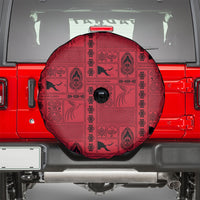 Papua New Guinea Heritage Motif Spare Tire Cover Red Version LT05 - Polynesian Pride