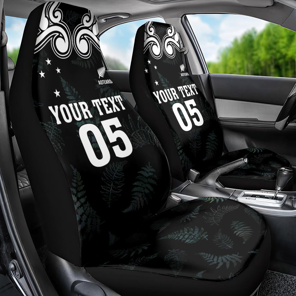 Custom New Zealand Fern Women Rugby Car Seat Cover Maori Pattern LT05 - Polynesian Pride