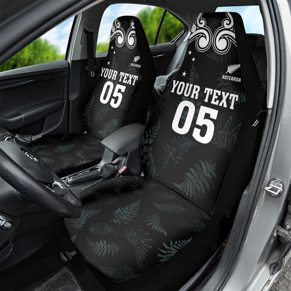 Custom New Zealand Fern Women Rugby Car Seat Cover Maori Pattern LT05 - Polynesian Pride