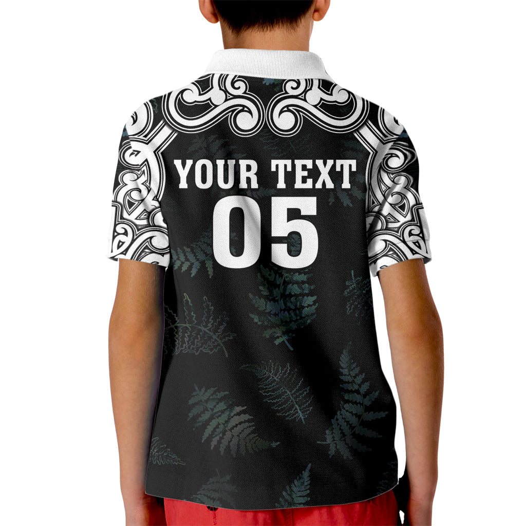 Custom New Zealand Fern Women Rugby Kid Polo Shirt Maori Pattern LT05 - Polynesian Pride