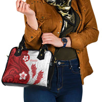 Samoa Teuila 2024 Shoulder Handbag Samoan Siapo Pattern Red Version