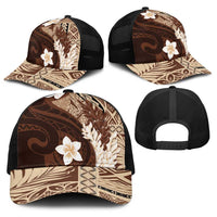 Samoa Teuila 2025 Baseball Net Cap Samoan Siapo Pattern Brown Version - Polynesian Pride