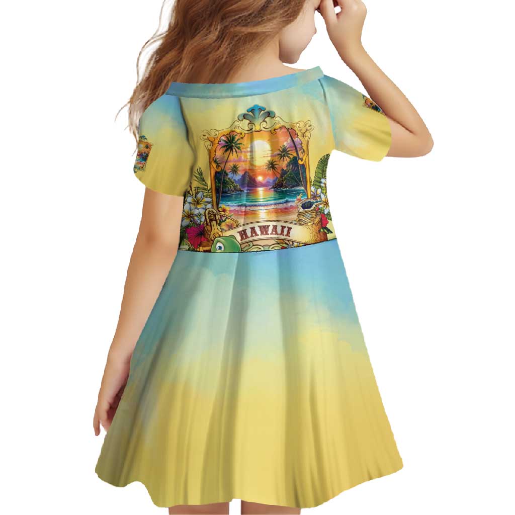 Aloha Hawaii Turtle Family Matching Summer Maxi Dress and Hawaiian Shirt Retro Style LT05 - Polynesian Pride