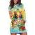 Aloha Hawaii Turtle Hoodie Dress Retro Style - Polynesian Pride
