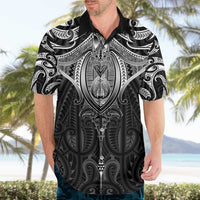 New Zealand Aotearoa Hawaiian Shirt Maori Manta Ray Moko Black LT05 - Polynesian Pride