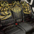 New Zealand Aotearoa Back Car Seat Cover Maori Manta Ray Moko Gold - Polynesian Pride