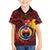 Papua New Guinea Gulf Province Family Matching Tank Maxi Dress and Hawaiian Shirt Mix Coat Of Arms Polynesian Pattern LT05 Son's Shirt Red - Polynesian Pride