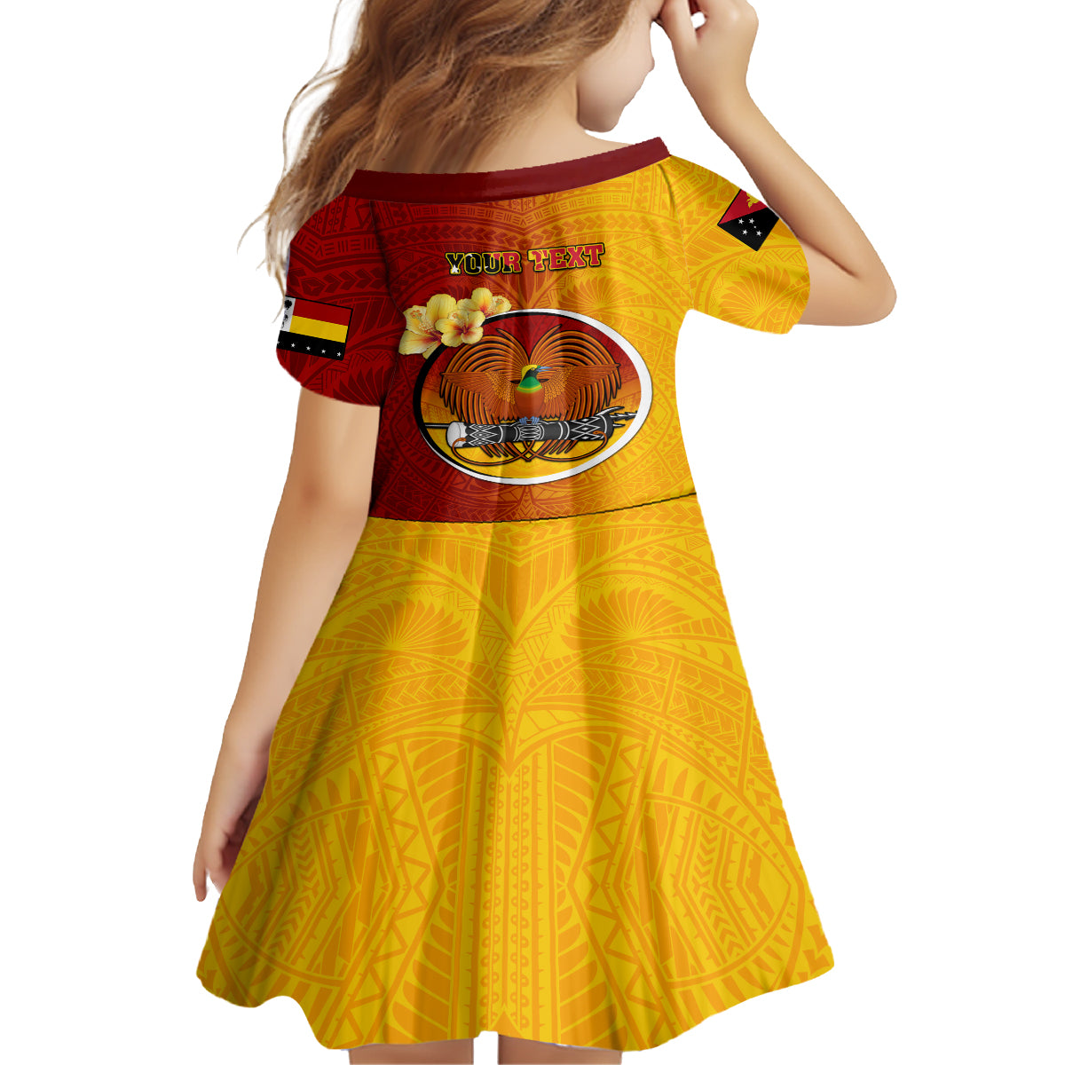 Personalized Papua New Guinea Madang Province Family Matching Off Shoulder Long Sleeve Dress and Hawaiian Shirt Mix Coat Of Arms Polynesian Pattern LT05 - Polynesian Pride