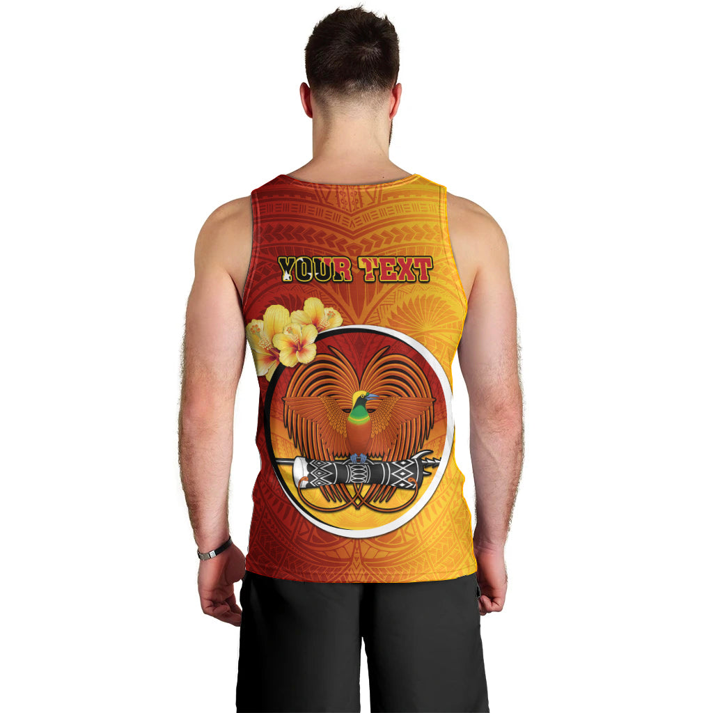 Personalized Papua New Guinea Madang Province Men Tank Top Mix Coat Of Arms Polynesian Pattern LT05 - Polynesian Pride