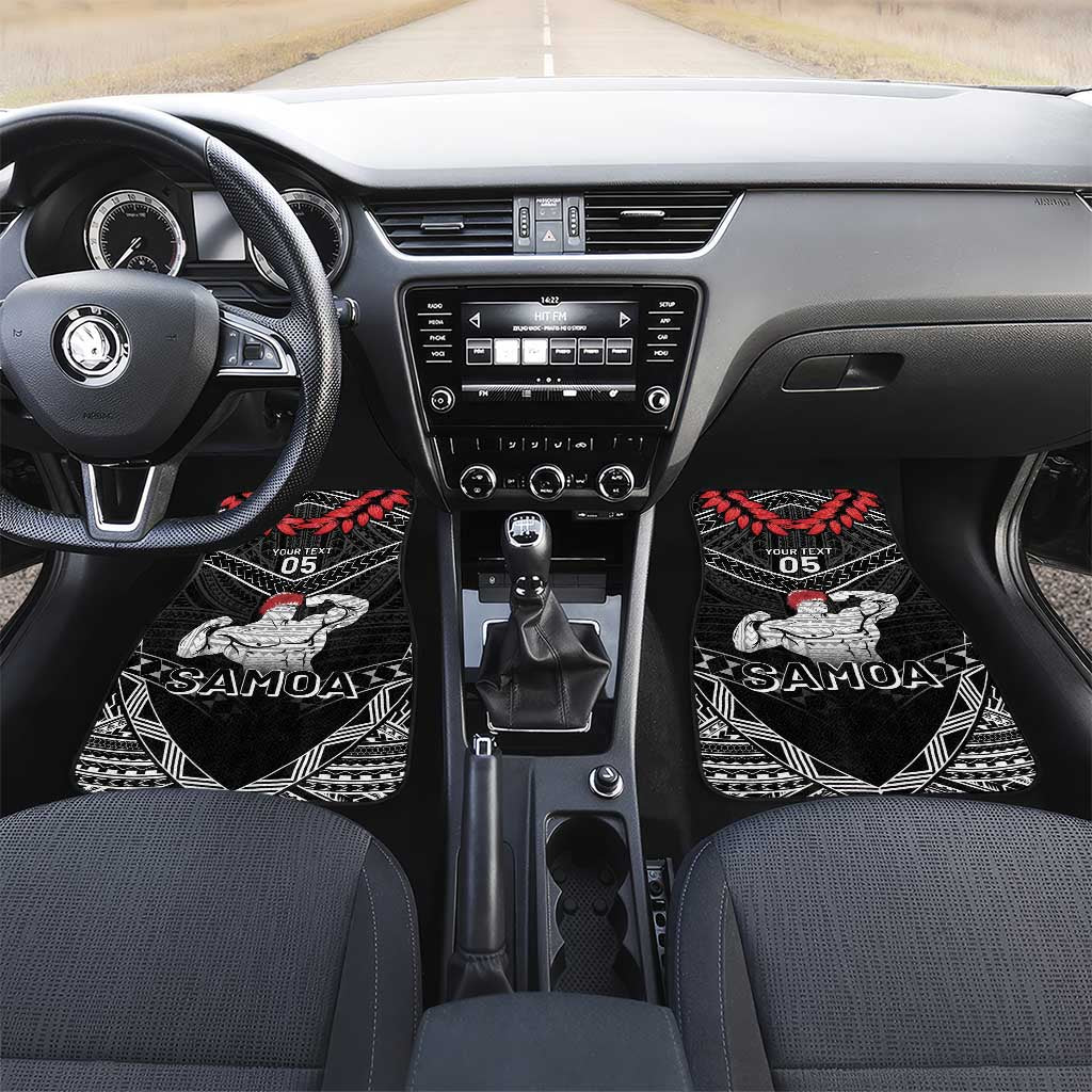 Samoa Wrestling Car Mats Samoan Wrestler Ulafala Style